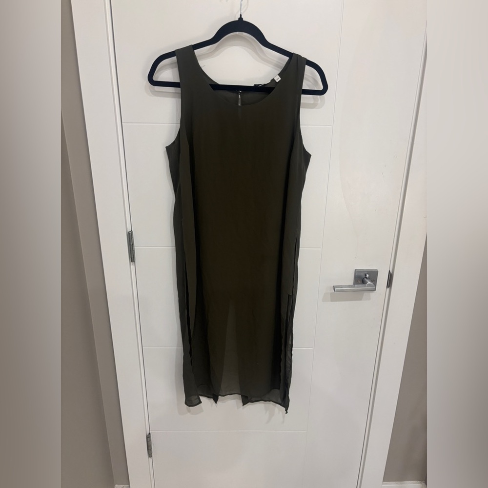 Reitmans Olive Green Tank Long Blouse
